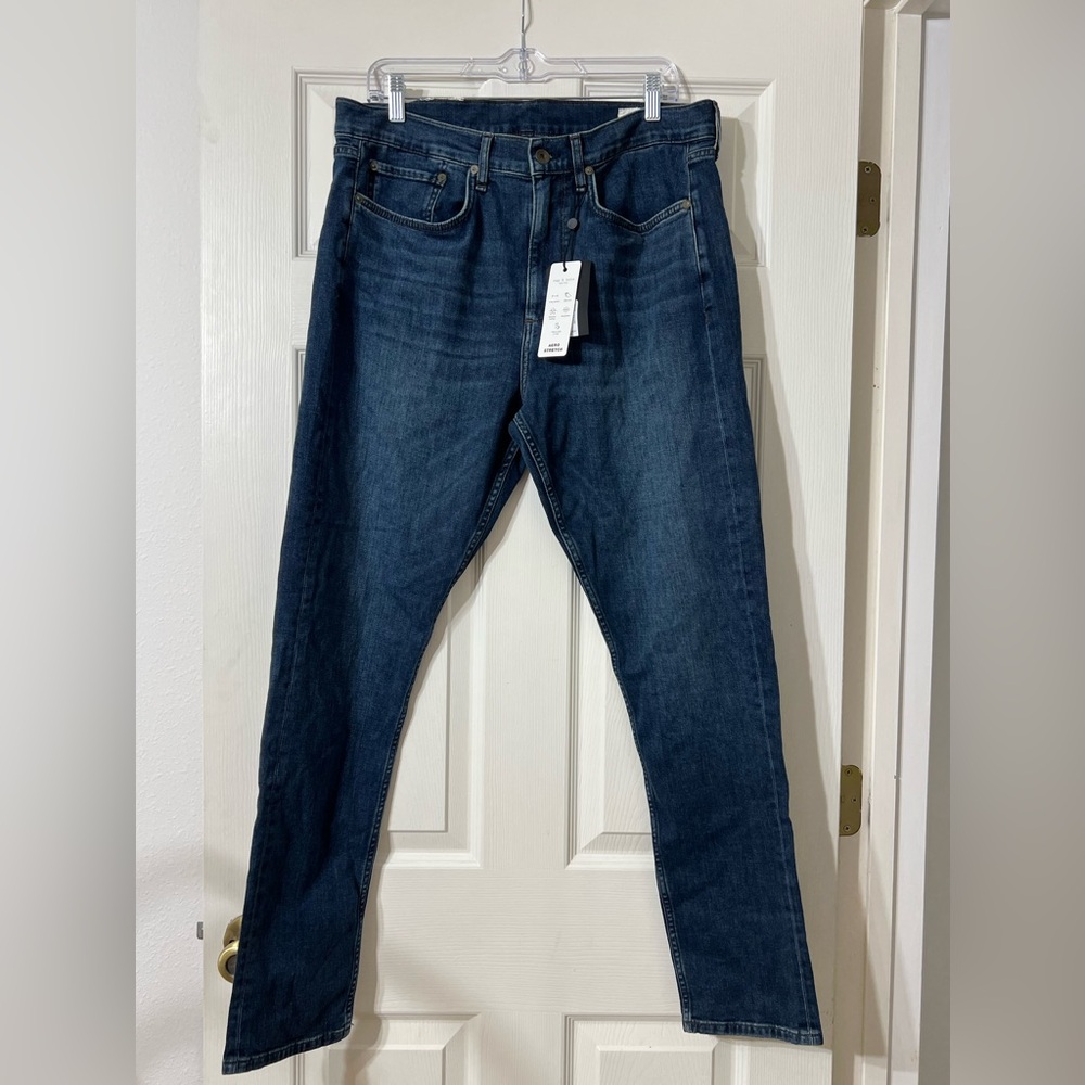 Rag & Bone Reevley Fit 1 Aero Stretch Men’s Jeans 36x32